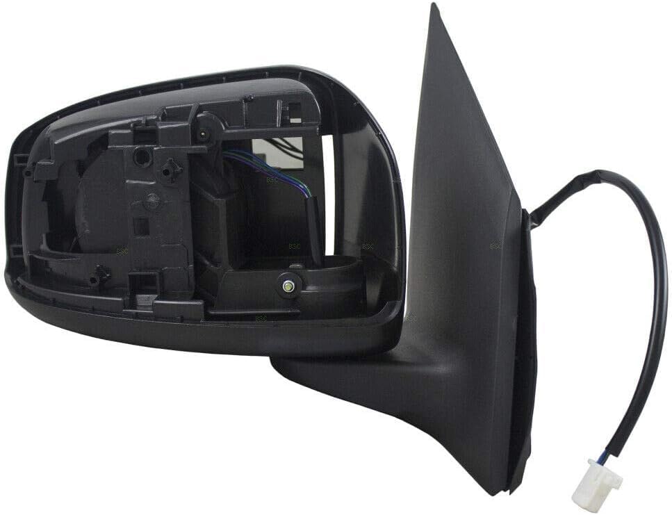 Front Power Mirror Manual Folding Non-Heated Primed Right Passenger Side Direct Replacement Compatible With 2014-2022 Mitsubishi Mirage / 2017-2022 G4 MI1321149 7632B280-PFM