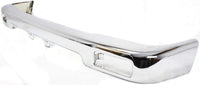 Front Bumper Chrome Steel + Lower Valance Primed Direct Replacement Compatible With 1992-1995 Toyota Pickup 2WD TO1002102 TO1095104 5210135070 5391135010