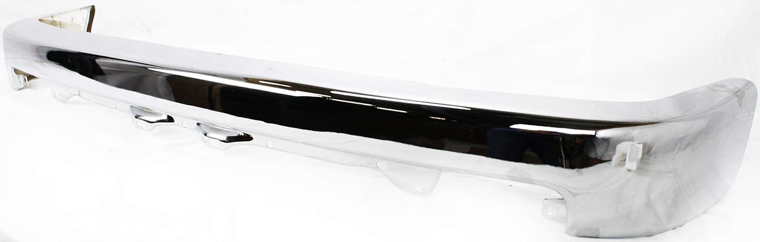 Front Bumper Face Bar Chrome Steel + Lower Valance Primed Direct Replacement Compatible With 1992-1995 Toyota 4Runner SR5 TO1002131 TO1095170 5210135170 5390135050
