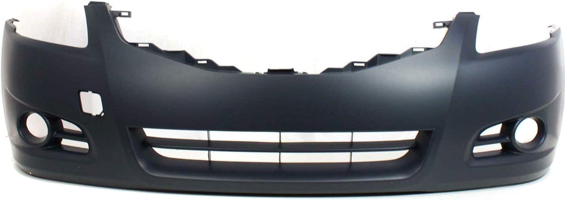 Front Bumper Cover Primed Direct Replacement Compatible With 2010-2012 Nissan Altima NI1000268 62022ZX00H