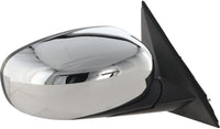 Front Power Mirror Manual Folding Chrome Right Passenger Side Direct Replacement Compatible With 2005-2010 Chrysler 300/2006-2010 Dodge Charger / 2005-2008 Magnum CH1321324