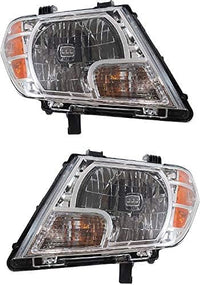 Set OF 2 Front Head Light Assembly Left Driver & Right Passenger Side Direct Replacement Compatible With 2009-2021 Nissan Frontier NI2502188 NI2503188 26060ZL40B 26010ZL40B