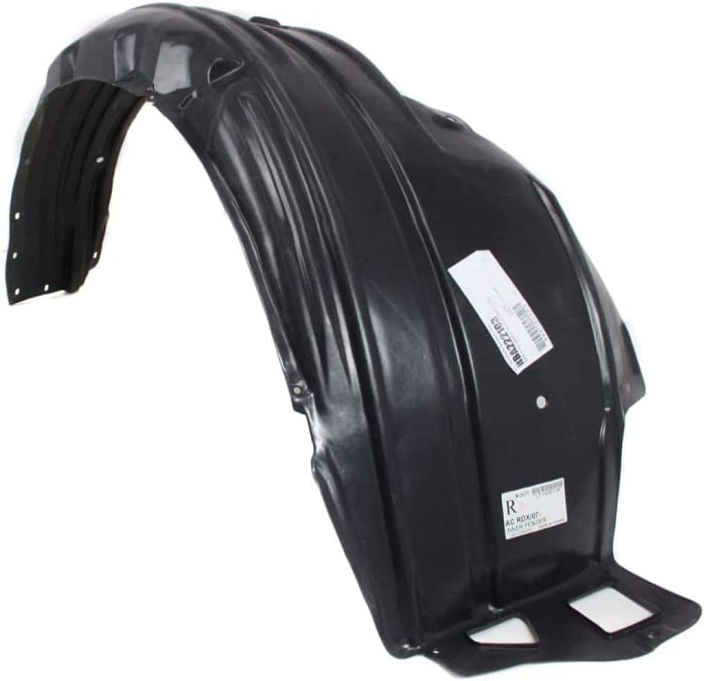 Front Fender Liner Right Passenger Side Direct Replacement Compatible with 2007-2012 Acura RDX AC1249122 74101STKA00