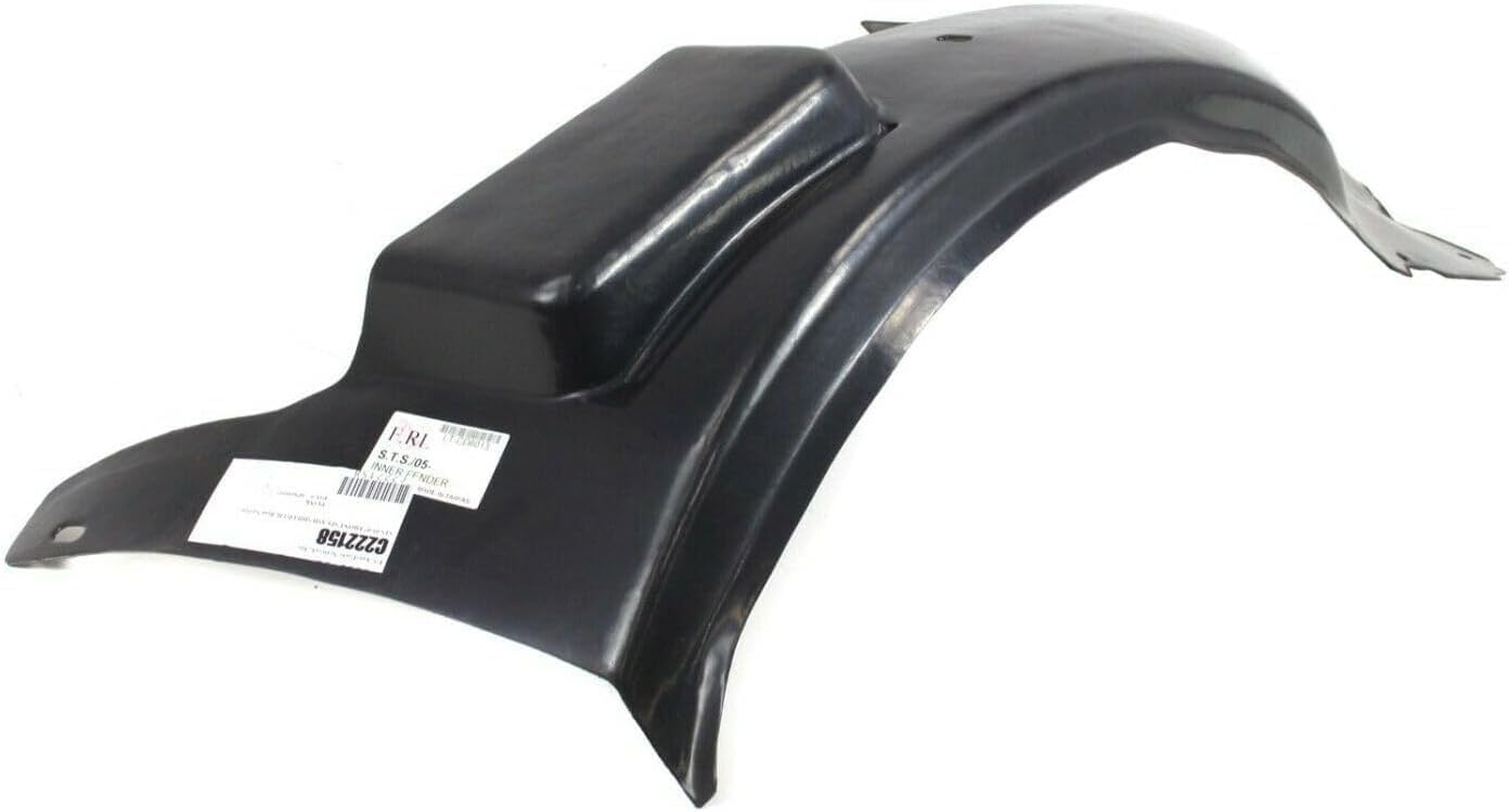Front Fender Liner Rear Section Left Driver Side Direct Replacement Compatible With 2005-2011 Cadillac STS GM1248167 25817025