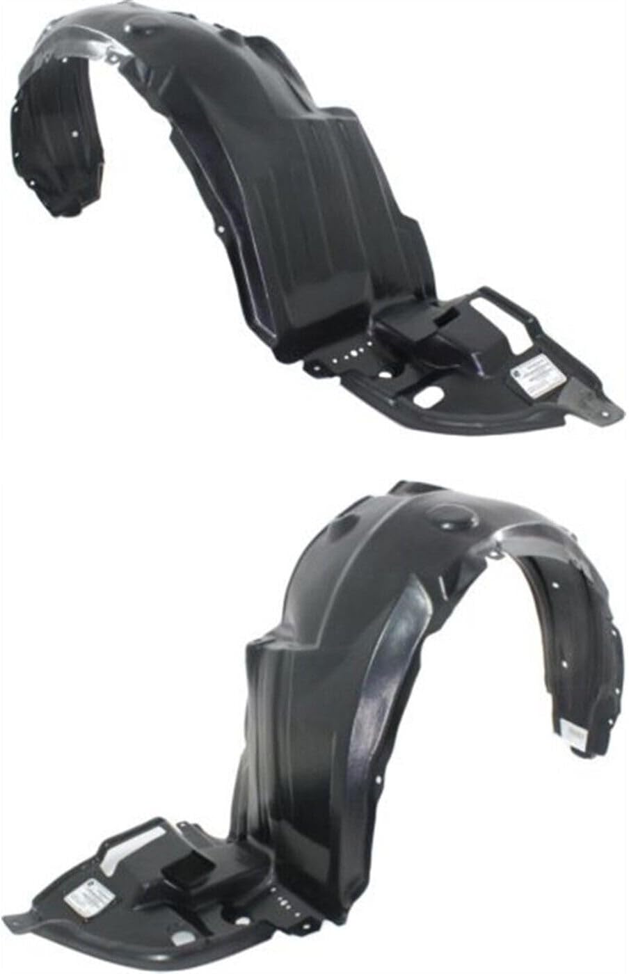 Front Engine Splash Shield + Fender Liner Plastic Left Driver & Right Passenger Side Direct Replacement Compatible With 2011-2012 Toyota Corolla TO1249162 TO1248162 TO1228148