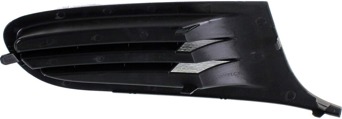 AUTOS PARTS PLUS Front Fog Light Cover Textured Dark Gray Left Driver Side Direct Replacement Compatible With 2010-2014 Volkswagen Golf VW1038118 5K0853665A9B9