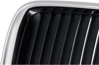 Front Grille Chrome Shell With Black Insert Left Driver Side Direct Replacement Compatible With 1992-1996 BMW 3-Series BM1200113 51138122237