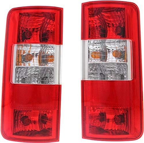Set Of 2 Tail Light Assembly Left Driver & Right Passenger Side Direct Replacement Compatible With 2010-2013 Ford Transit Connect FO2800225 FO2801225 9T1Z13405A 9T1Z13404A