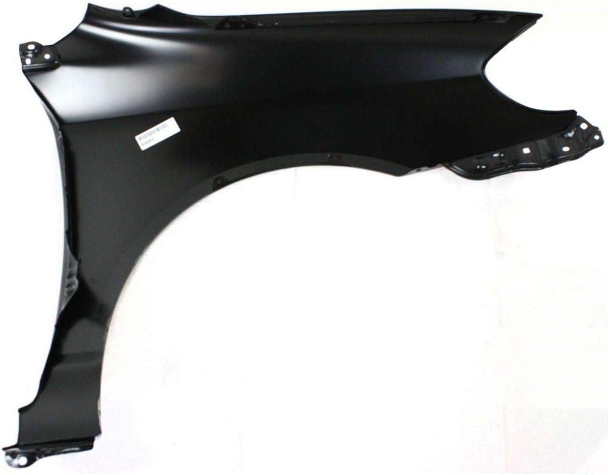 Front Fender Primed Steel Left Driver Side Without Molding Holes Direct Replacement Compatible With 2003-2008 Toyota Corolla TO1240183 5380202060