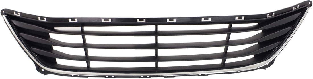 Front Bumper Grille Textured With Chrome Insert Direct Replacement Compatible With 2014-2016 Hyundai Elantra HY1036120 865603X700