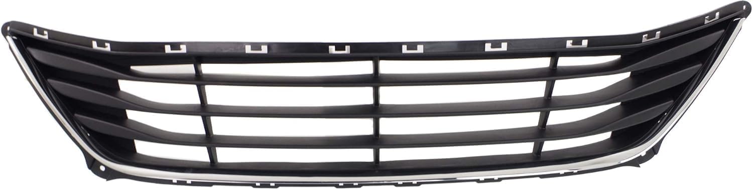 Front Bumper Grille Textured With Chrome Insert Direct Replacement Compatible With 2014-2016 Hyundai Elantra HY1036120 865603X700