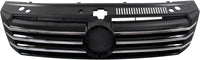 Front Grille Primed Shell and Insert Plastic Direct Replacement Compatible With Volkswagen Passat 2012-2015 VW1200153 561853651COQE