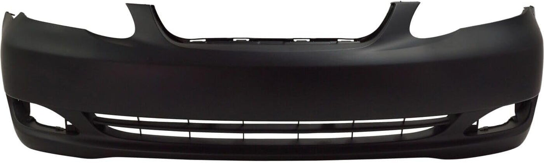 Front Bumper Cover Primed Without Spoiler Holes Direct Replacement Compatible With 2005-2008 Toyota Corolla TO1000297 521190Z938