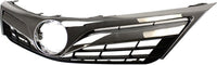 AUTOS PARTS PLUS Front Grille Primed Shell And Insert With Chrome Molding Direct Replacement Compatible With 2012-2014 Toyota Camry TO1200343 5310106560