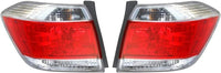 Set Of 2 Tail Light Assembly Left Driver & Right Passenger Side Direct Replacement Compatible With 2011-2013 Toyota Highlander TO2801185 TO2800185 815500E070 815600E070