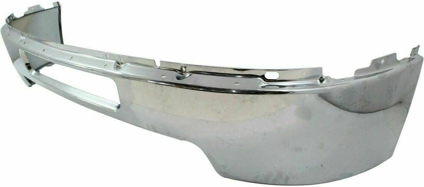 Front Bumper + Upper Cover Chrome + Lower Valance + Extension Textured + Set Of 6 Bracket Left & Right Side Direct Replacement Compatible With Chevy Silverado 2500HD 3500HD 2011-2014