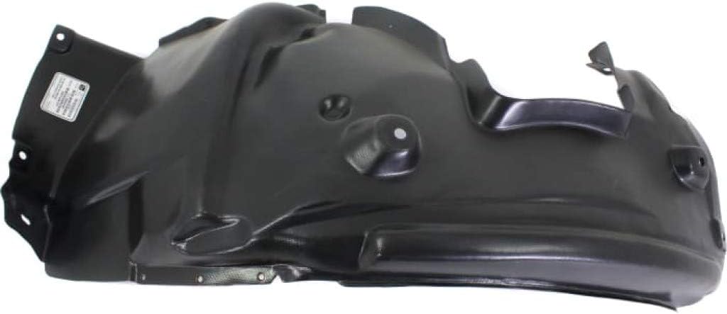 Front Fender Liner Rear Section Right Passenger Side Direct Replacement Compatible With 2008-2013 BMW 1-Series BM1249107 51717207650