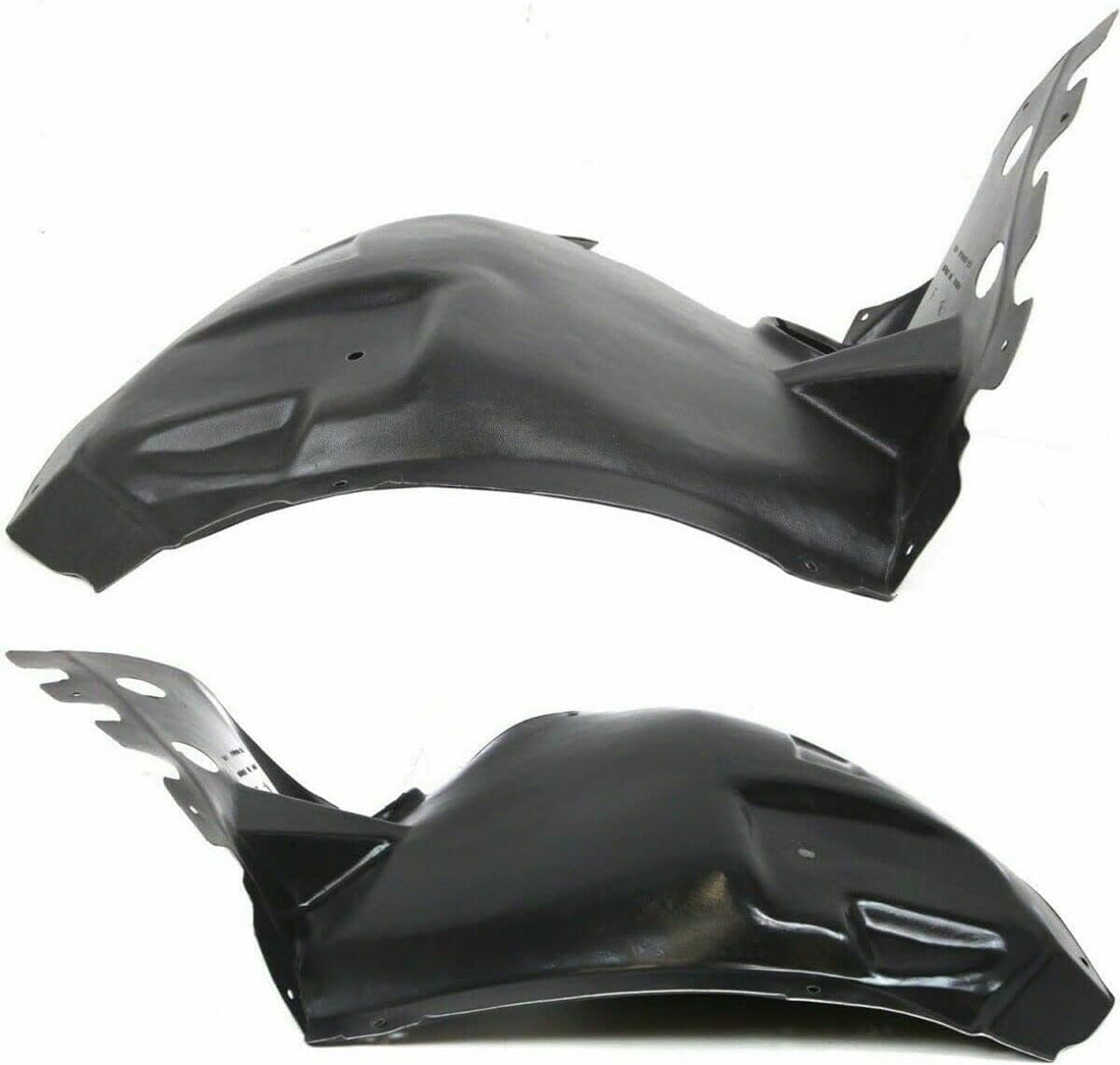 Set Of 2 Front Section Fender Liner Cover Extension Left Driver & Right Passenger Side Direct Replacement Compatible With 2008-2014 Cadillac CTS GM1248198 GM1249198 25940080 25940079