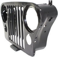 Front Grille Primed Shell And Insert Steel Direct Replacement Compatible With 1972-1986 Jeep CJ-Series CH1200139 J5752656