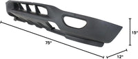 AUTOS PARTS PLUS Front Bumper Lower Valance Panel Textured With Fog Light & Tow Hook Holes Direct Replacement Compatible With 1999-2003 Ford F-Series / 1999-2002 Expedition FO1095181 XL3Z17626BA