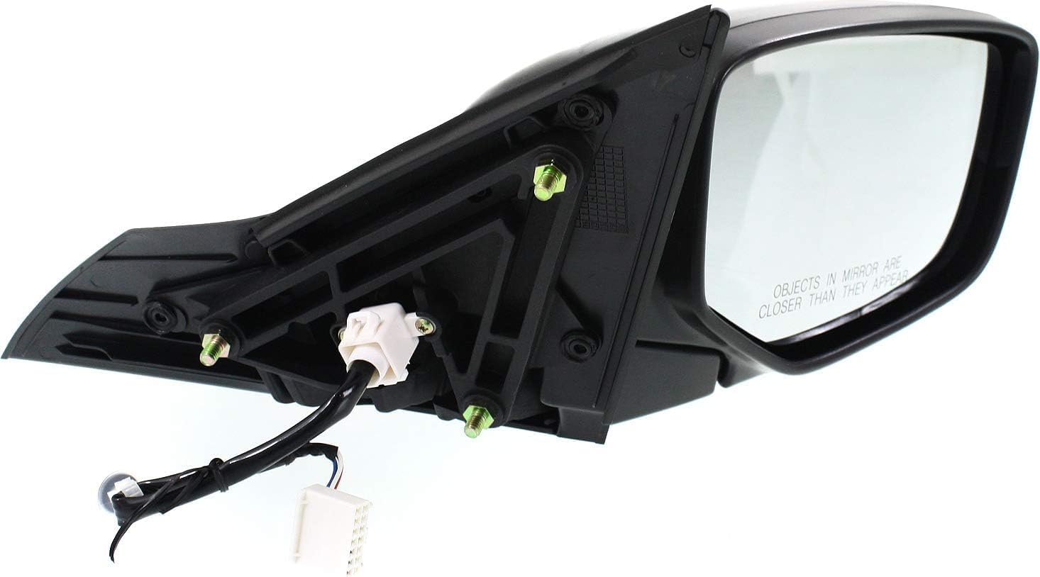 Front Power Mirror Manual Folding Without Signal Light Primed Right Passenger Side Direct Replacement Compatible With 2013-2017 Honda Accord HO1321272 76208T2FA11 76208T2FA01