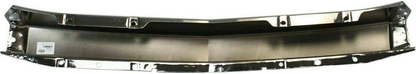 Front Bumper Chrome Steel + Lower Valance Extension Textured + End Caps Primed Direct Replacement Compatible With 2007-2013 Chevrolet Silverado 1500 GM1092191 GM1092192 GM1002830