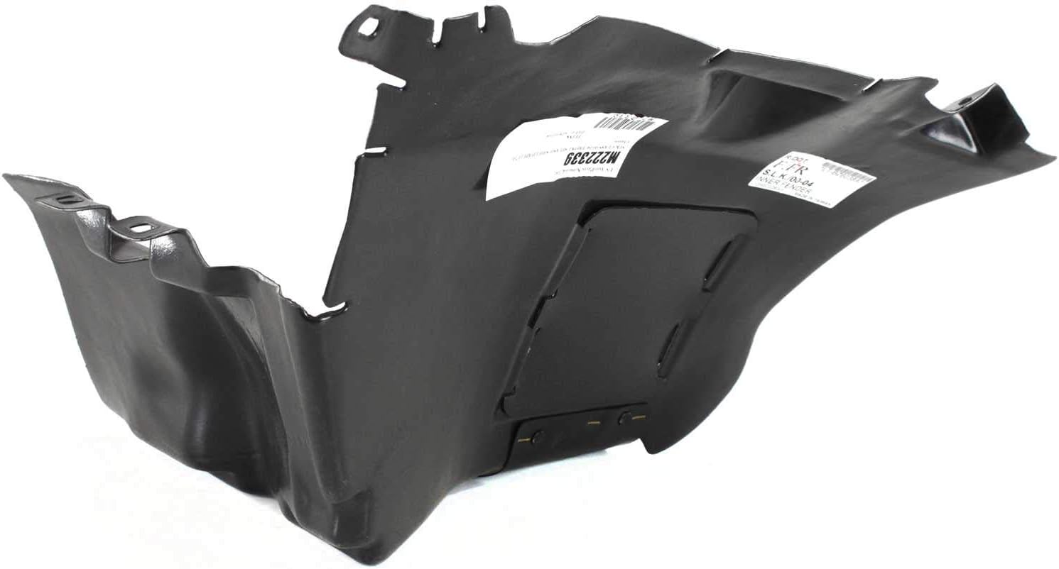 Front Fender Liner Right Passenger Side Direct Replacement Compatible With 2000-2004 Mercedes Benz SLK-Class MB1251107 1706902030