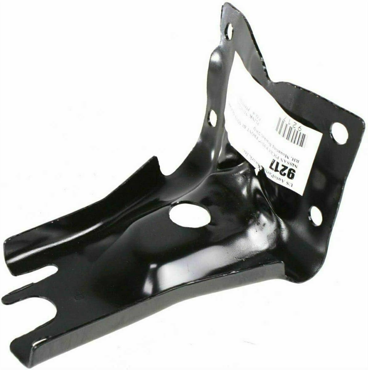 Front Bumper Face Bar Chrome Steel + Mounting Brackets Right Passenger & Left Driver Side Direct Replacement Compatible With 1996-1997 Nissan Pickup NI1066104 NI1067104 NI1002127