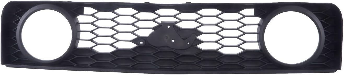 Front Grille Textured Black Shell & Honeycomb Insert Direct Replacement Compatible With 2005-2009 Ford Mustang FO1200422 6R3Z8200BA