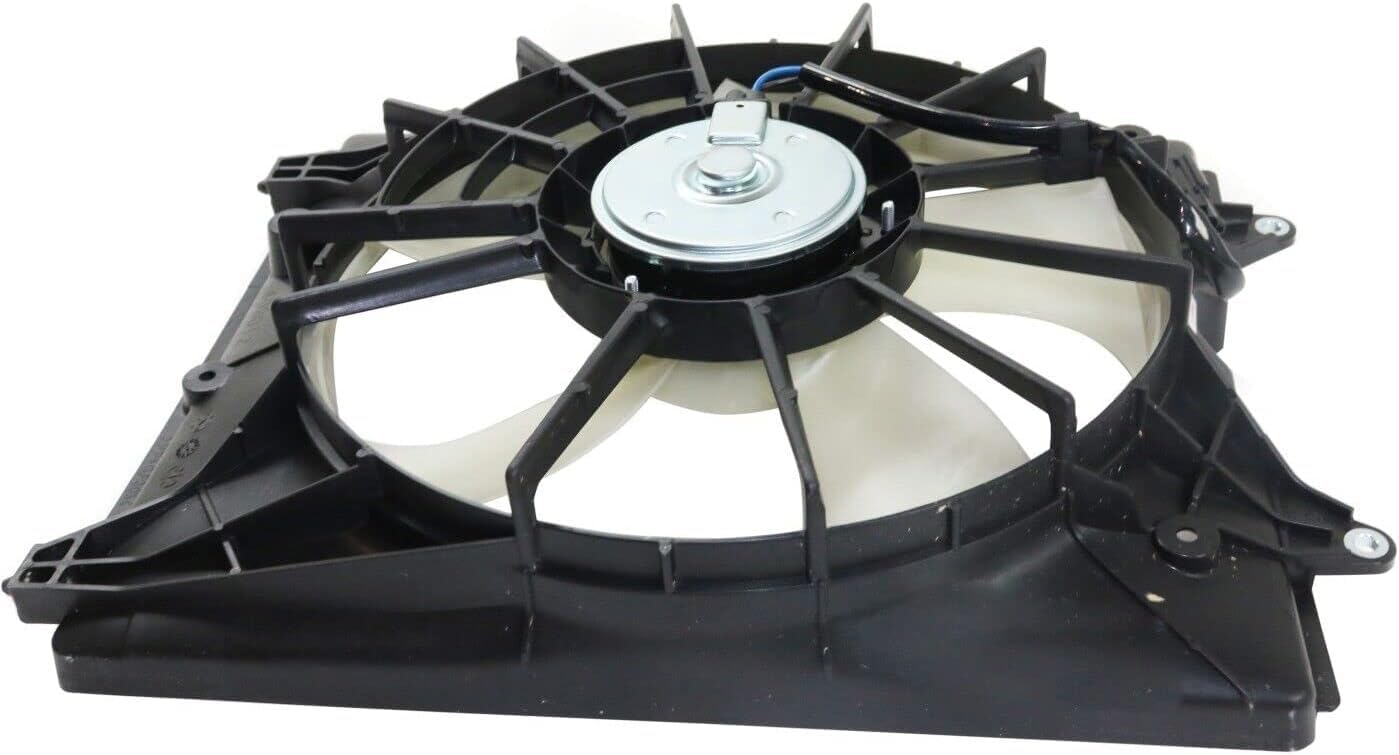 Front Radiator Fan Assembly Left Driver Side Direct Replacement Compatible with 2018-2023 Honda Odyssey HO3115171 190155MRA01-PFM 19020RV0A01 19030RYEA11