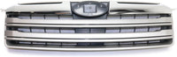 Front Grille Textured Shell And Insert With Chrome & Silver Molding Direct Replacement Compatible With 2013-2014 Subaru Outback SU1200152 62256JG000