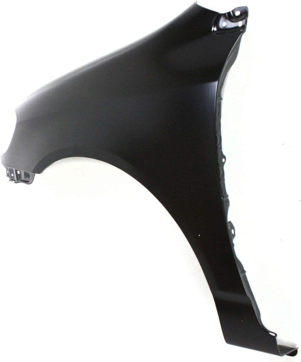 Front Fender Primed Steel Left Driver Side Without Molding Holes Direct Replacement Compatible With 2003-2008 Toyota Corolla TO1240183 5380202060