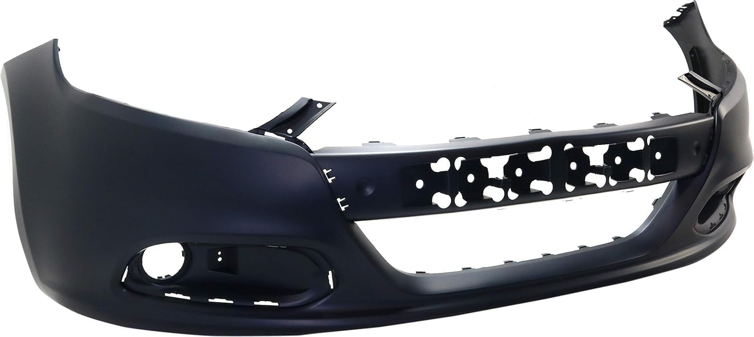 Front Bumper Cover Primed Without Tow Hook Holes Direct Replacement Compatible With 2013-2016 Dodge Dart CH1000A29 1TS71TZZAE