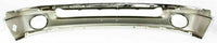 Front Bumper Face Bar Chrome + Upper Cover Primed + Molding Step Pad Direct Replacement Compatible With 2002-2005 Dodge Ram 1500 2500 3500 CH1002383 CH1000338 CH1019102 55077946AB