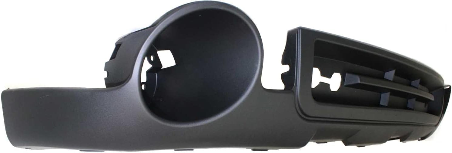 Front Lower Valance Air Deflector With Fog Light Holes + Extension Textured Direct Replacement Compatible With GMC Sierra 1500 2007-2013 GM1015100 GM1092211 15131299 15917769
