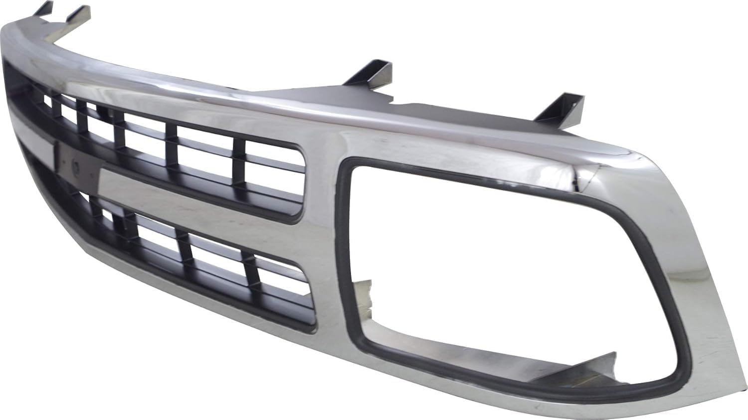 Front Grille Assembly Chrome Shell With Black Insert Direct Replacement Compatible With 1995-1997 Chevrolet Blazer GM1200383 15672329