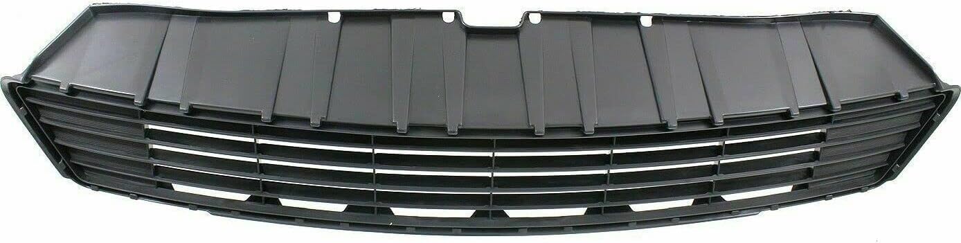 Front Bumper Cover Primed Plastic + Upper & Lower Grille Direct Replacement Compatible With 2012-2014 Toyota Prius C