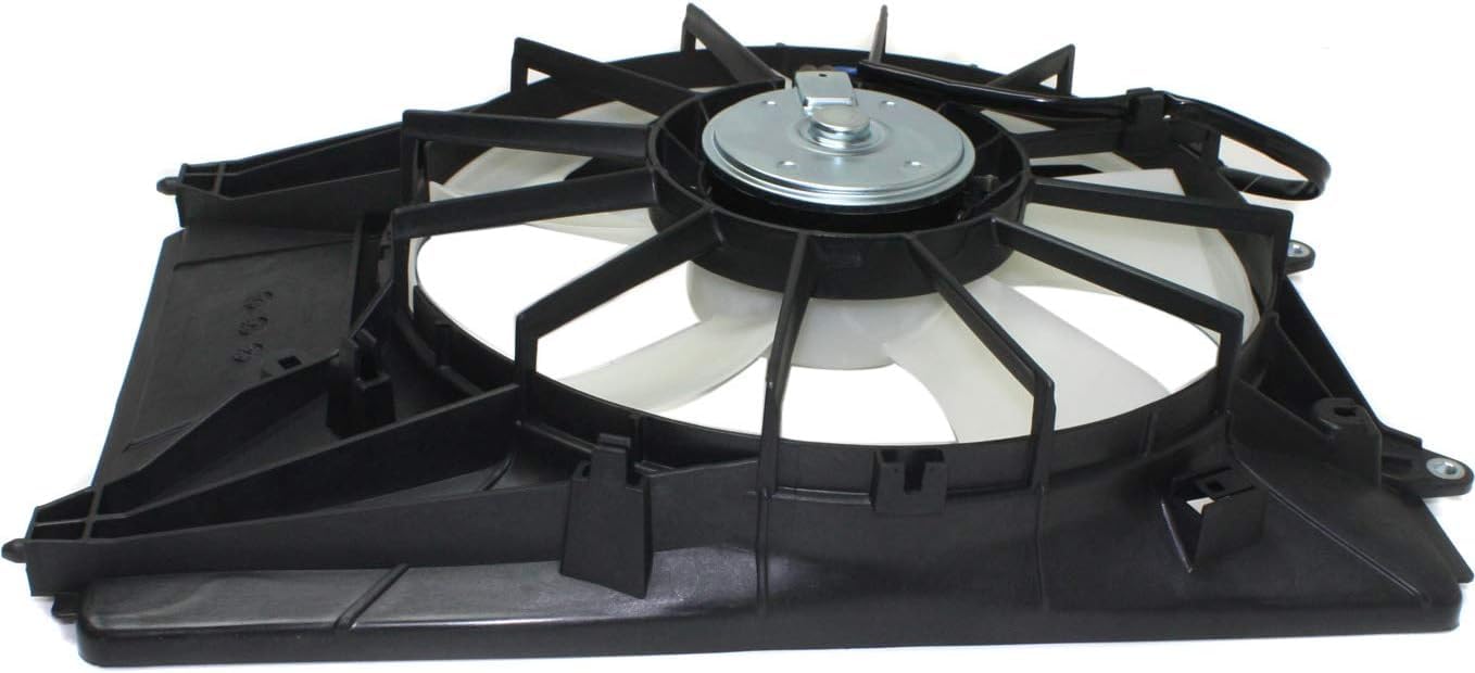 Front A/C Condenser Fan Assembly Left Driver Side Direct Replacement Compatible with 2014-2020 Acura MDX / 2017-2023 Honda Ridgeline AC3115125 190155J6A01-PFM