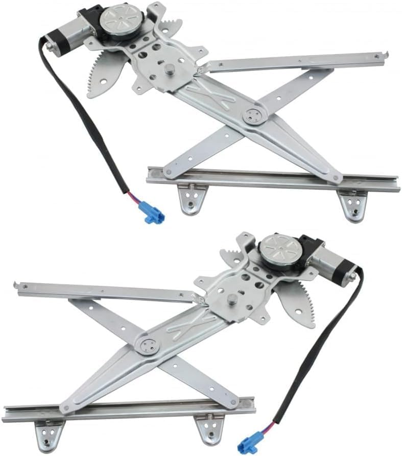 Set of 2 Rear Window Regulator with Moter Left Driver & Right Passenger Side Direct Replacement Compatible with 1997-2001 Toyota Camry TO1551114 TO1550114 69803AA010-PFM