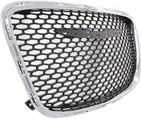 Front Grille Assembly Plastic Chrome Shell With Prime Insert Direct Replacement Compatible With 2015-2023 Chrysler 300 CH1200395 5SW16RXFAE