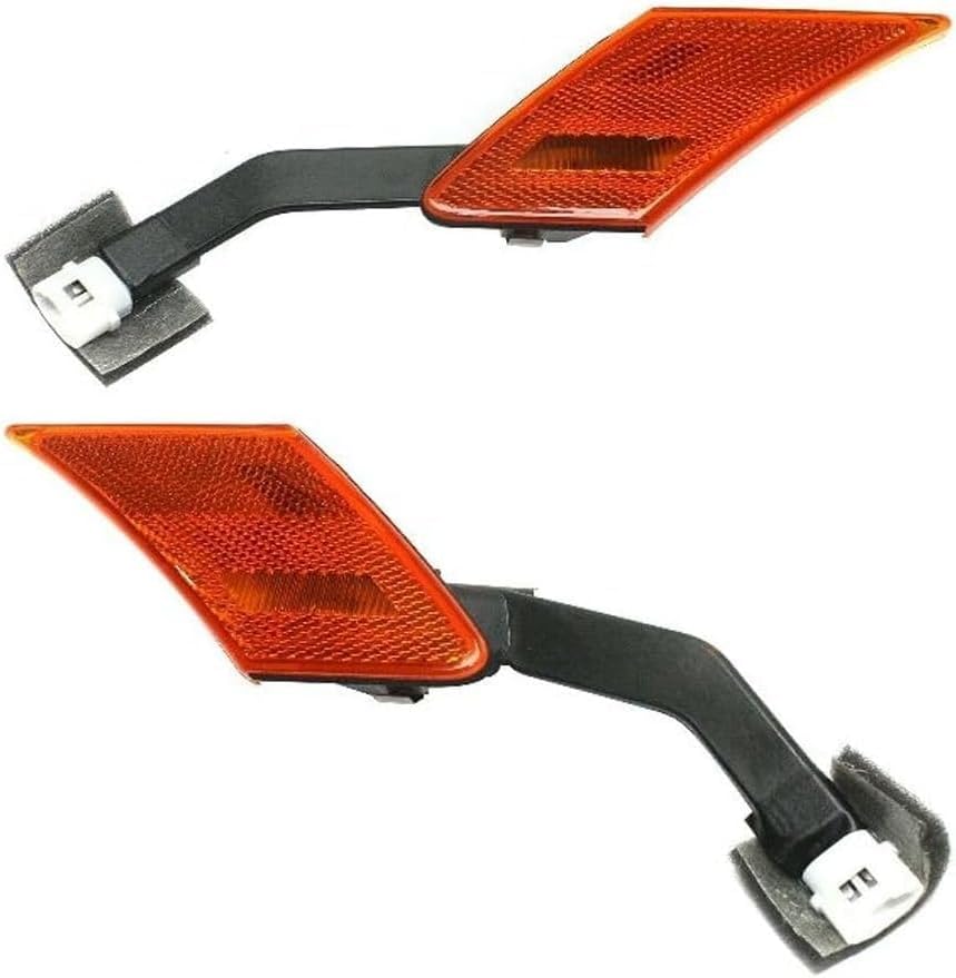 Set Of 2 Front Side Marker Lamp Assembly Left Driver & Right Passenger Side Direct Replacement Compatible With 2013-2020 Subaru BRZ 84912CA150-PFM 84912CA140-PFM