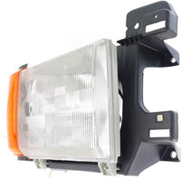 Set Of 2 Front Head Light With Side Marker Lamp Without Trim Left Driver & Right Passenger Side Direct Replacement Compatible With 1987-1991 Ford F-Series FO2503104 FO2502104