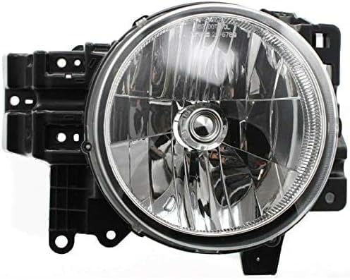 Set Of 2 Front Head Light Assembly Lens And Housing Plastic Left Driver & Right Passenger Side Direct Replacement Compatible With 2007-2014 Toyota FJ Cruiser TO2502173 TO2503173
