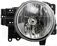 Set Of 2 Front Head Light Assembly Lens And Housing Plastic Left Driver & Right Passenger Side Direct Replacement Compatible With 2007-2014 Toyota FJ Cruiser TO2502173 TO2503173