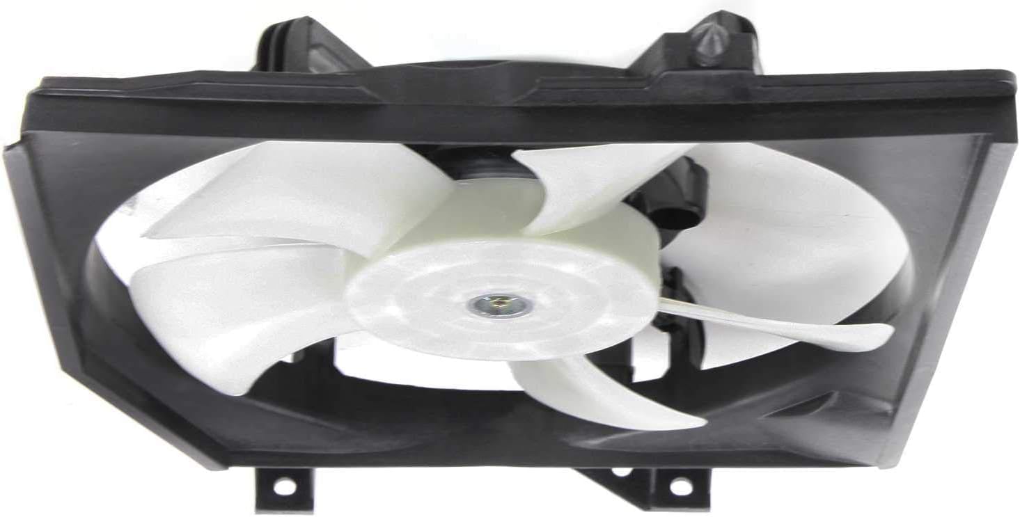 AUTOS PARTS PLUS Front AC Condenser Cooling Fan Right Passenger Side Direct Replacement Compatible With 1999-2000 Mazda Protege MA3113106 B59515035C