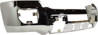 AUTOS PARTS PLUS Front Bumper Chrome Steel Direct Replacement Compatible With 2015-2019 GMC Sierra 2500HD 3500HD GM1002855 23178907