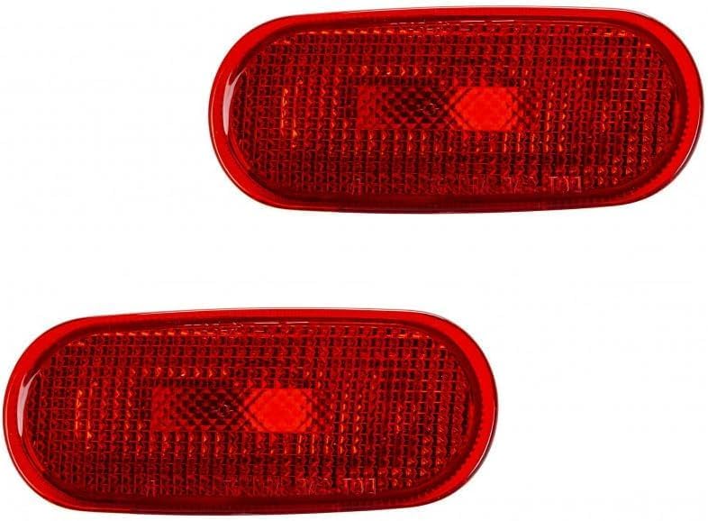 Rear Side Marker Corner Light Lens And Housing Plastic Left Driver & Right Passenger Side Direct Replacement Compatible With 1998-2005 Volkswagen Beetle VW2861101 VW2860101
