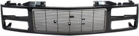 Front Grille Assembly Primed Shell & Insert With Quad Composite Headlights Direct Replacement Compatible With 1988-1993 GMC / 1992-1993 Yukon C/K Series GM1200391 88960432