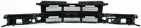 Front Grille Primed With Chrome Center Bar + Signal Lamp + Head Lights Left Driver & Right Passenger Side Direct Replacement Compatible With 1998-2004 Chevrolet S10/Blazer GM1200419
