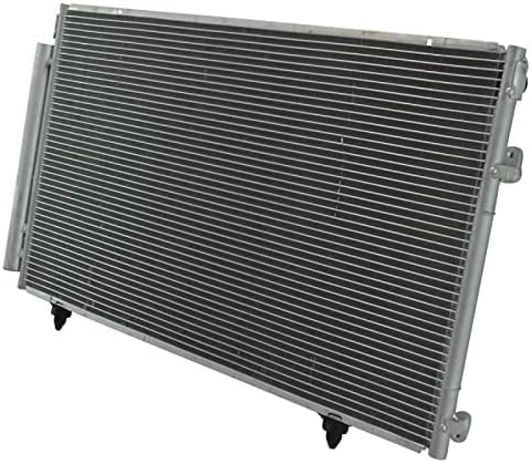 Front A/C Condenser Aluminum Core Direct Replacement Compatible With 2001-2007 Toyota Highlander TO3030116 8846048020